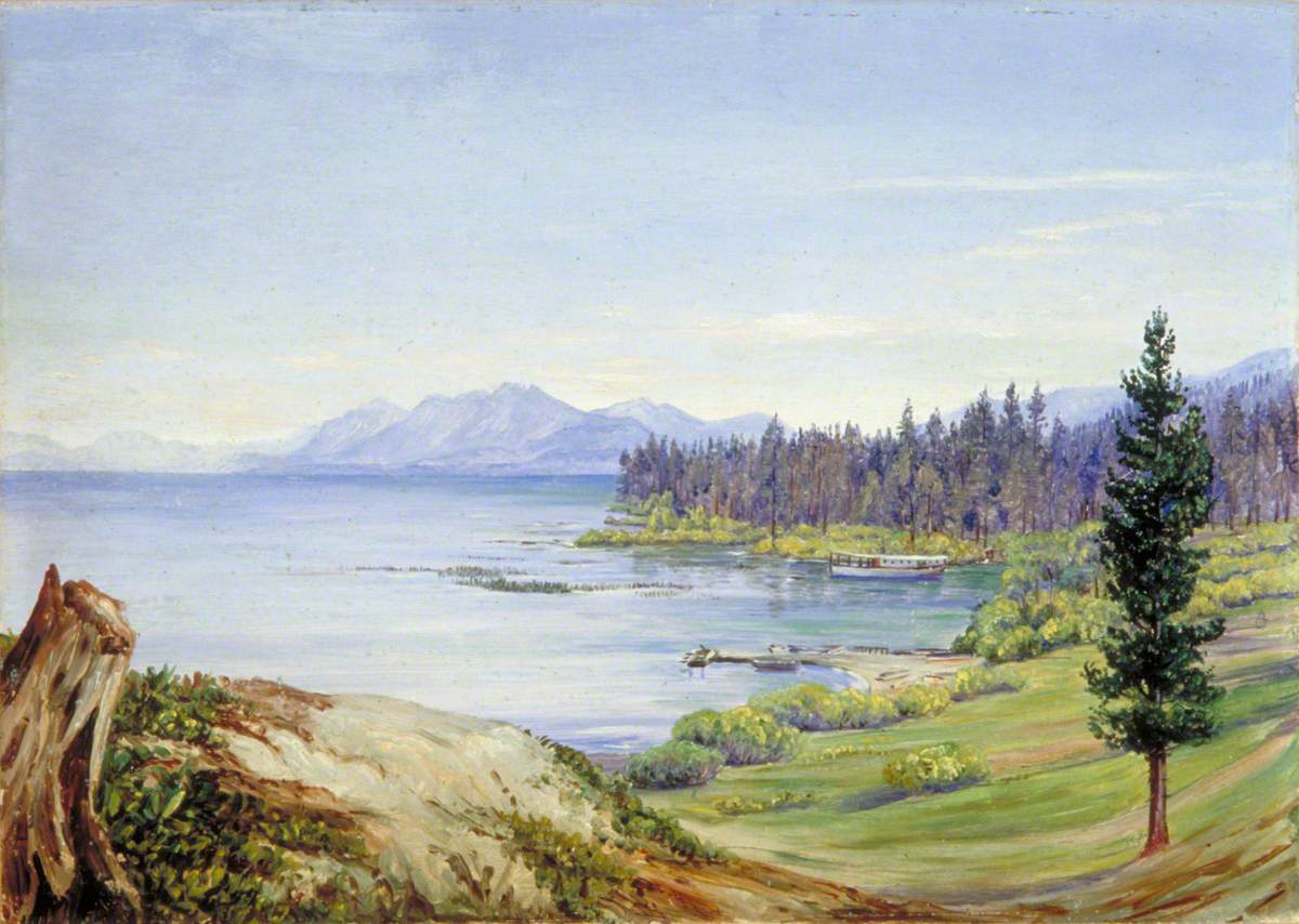 Another View of Lake Tahoe and Nevada Mountains, California EUA