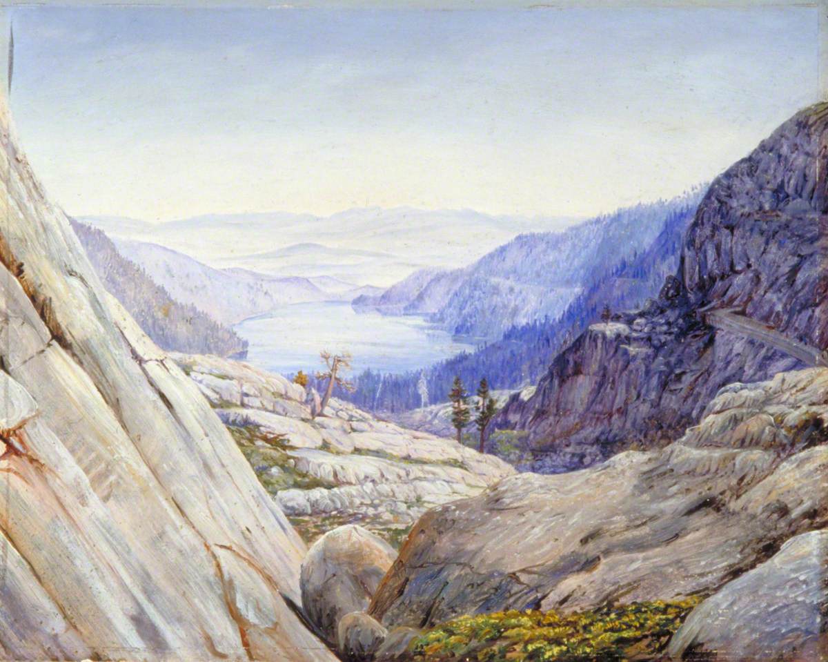 View of Lake Donner, Sierra Nevada EUA