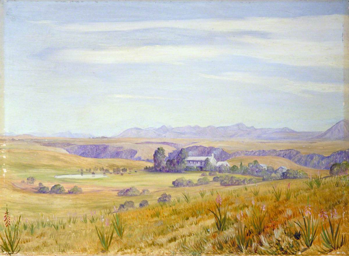 View of Cadle's Hotel and the Kloof Beyond near Grahamstown África do Sul