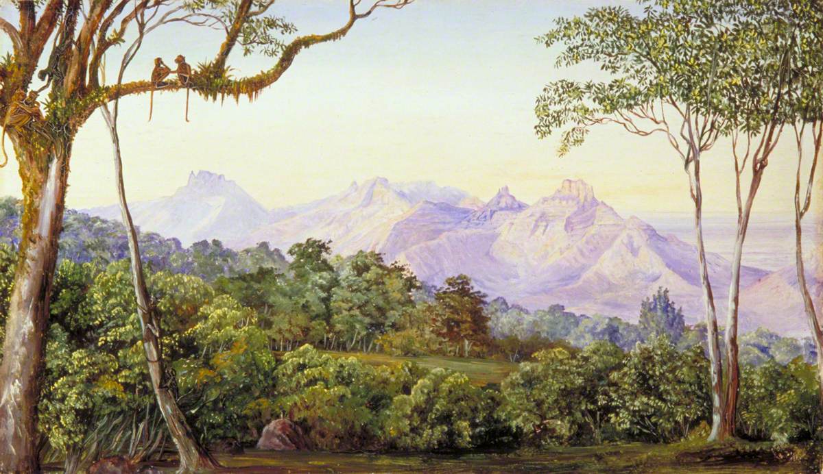 View of the Cathedral Rocks from Mattaran, India